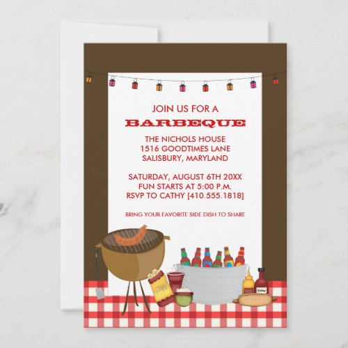 BBQ Party Invitations