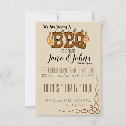 BBQ Party Invite