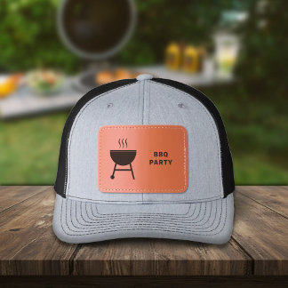 BBQ Party Leather Patch Hat