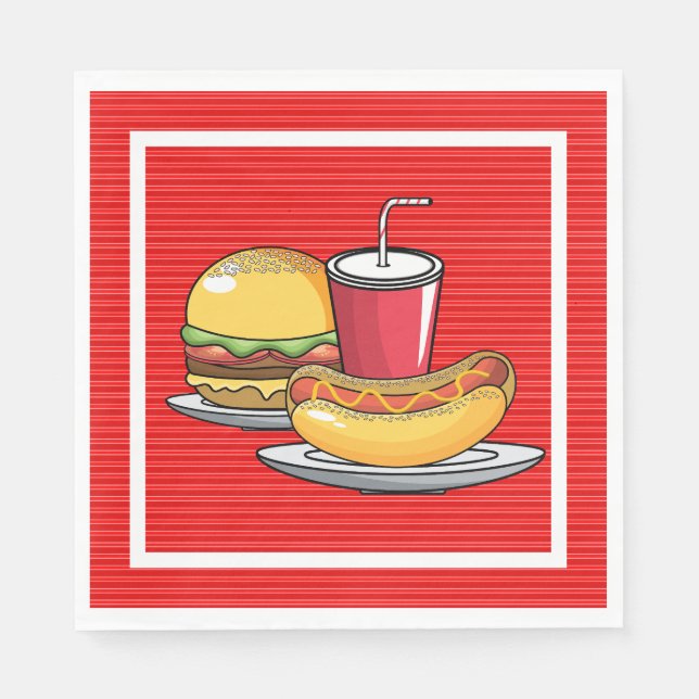 BBQ Party Napkins (Front)