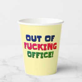 BBQ, Party Paper Cups Out Of Office