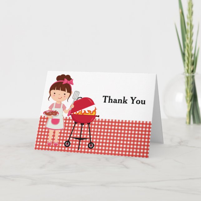 BBQ party Thank You Card (Front)