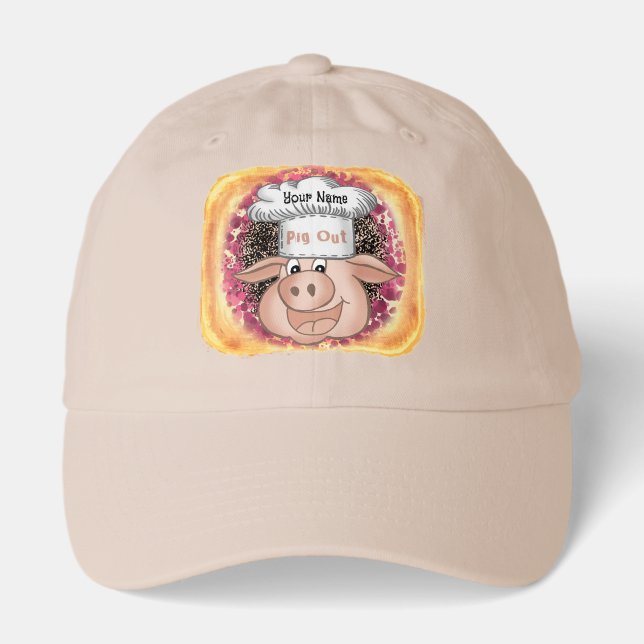 BBQ Pig Out  Hat (Front)