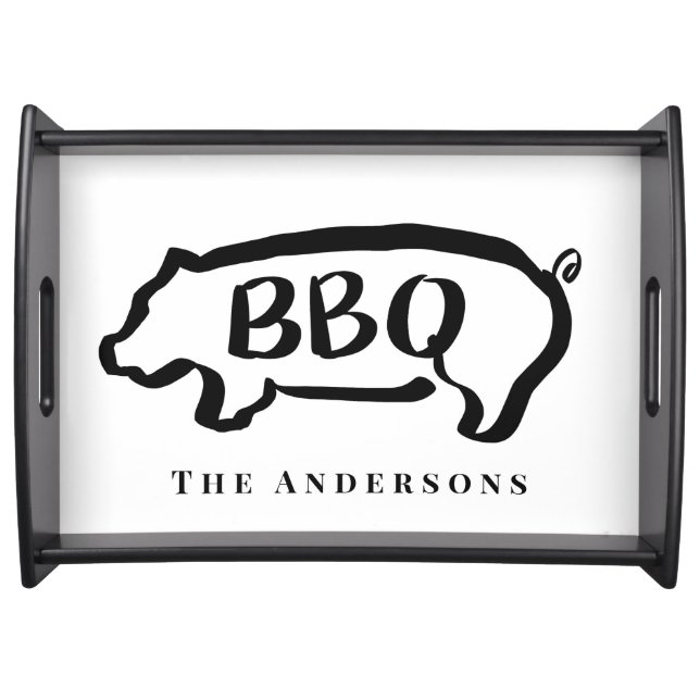 BBQ pig serving platter (Front)