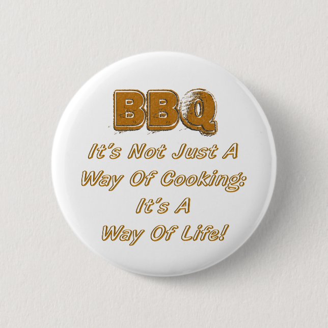 BBQ PINBACK BUTTON (Front)