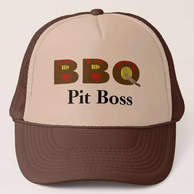 BBQ Pit Boss Cap   Customize It? (Front)