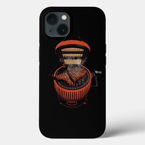 BBQ Pork Ribs Barbeque Kamado Grill Grilling Pitma iPhone 13 Case