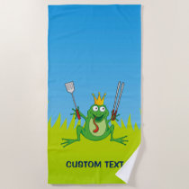 BBQ prince Beach Towel