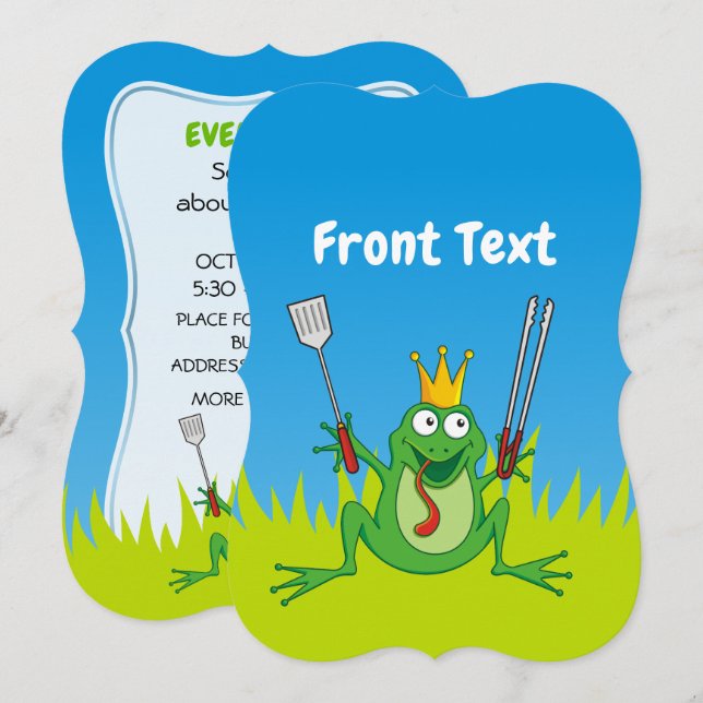 BBQ Prince Invitation (Front/Back)