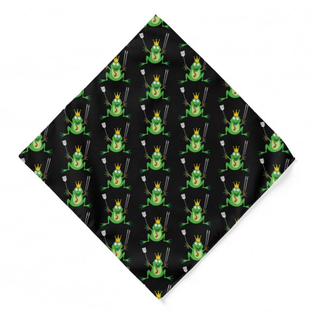 BBQ Prince Pattern Bandana (Front)