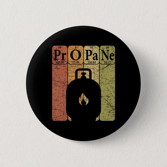 Bbq Propane Periodic Table Elements Grill Bbq Love Button (Front)