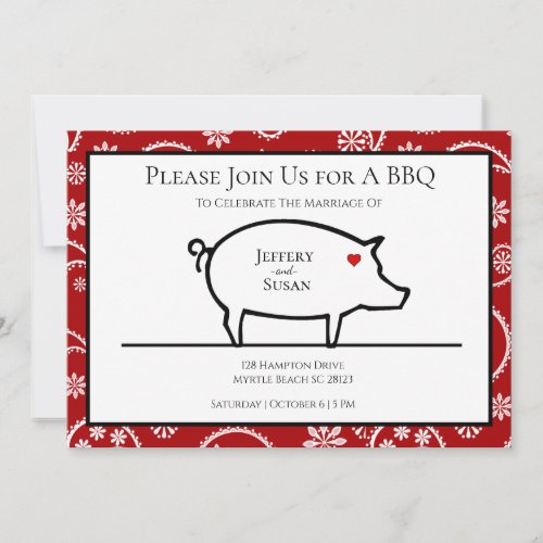 BBQ Reception Invitations