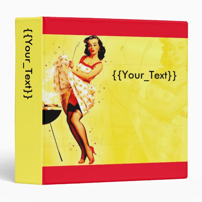 BBQ Recipes 3 Ring Binder (Front/Spine)