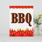 BBQ Red Flames Custom Flyer Template (Standing Front)