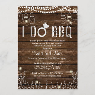 BBQ Rehearsal Dinner Invitation