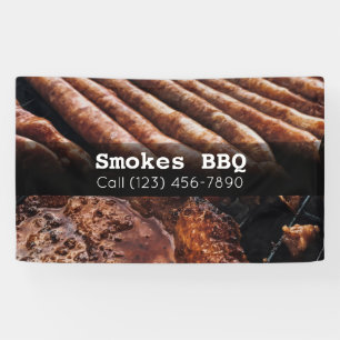 BBQ Restaurant Smoked Grilled Business Banner