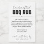 BBQ Rub Barbeque Seasoning Blend Jar Label Gift