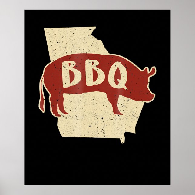 Bbq sauce | barbecue chef | meat cook gift poster (Front)