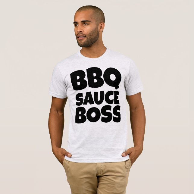 BBQ SAUCE BOSS DAD T-SHIRT (Front Full)