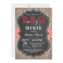 BBQ Shower Invitation Baby Q Backyard Bash