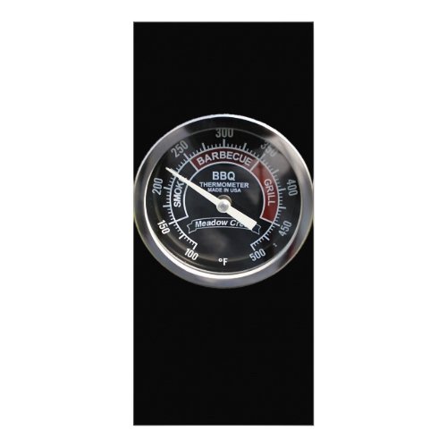 BBQ Smoker 225 Degree Temperature Gauge Perfect Rack Card