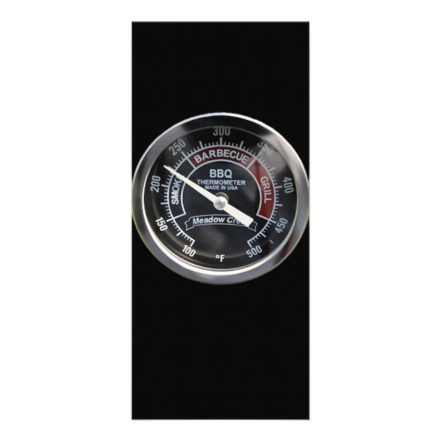 BBQ Smoker 225 Degree Temperature Gauge Perfect Rack Card (Front)