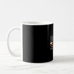 Bbq smoker barbecue chef grilling tools usa flag coffee mug