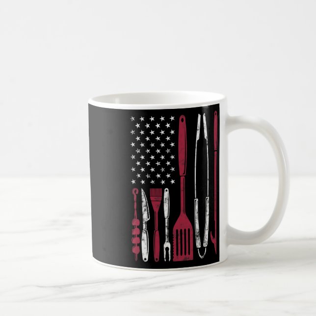Bbq Smoker Byrbecue Chef Smoking Tools Grilling Pi Coffee Mug (Right)