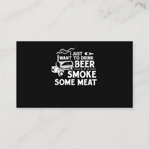 BBQ Smoking Pitmaster Gift Drink Beer Smoke Meat Loyalty Card