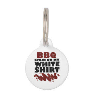 BBQ Stain on my White Pet ID Tag