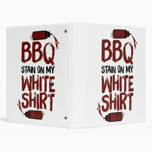BBQ Stain on my White Premium  3 Ring Binder
