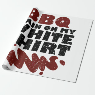 BBQ Stain on my White Wrapping Paper
