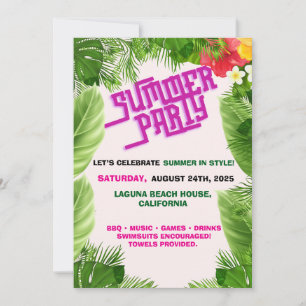 BBQ Summer Bash Invitation