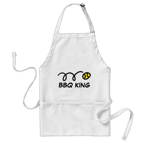 BBQ tennis apron with funny ball