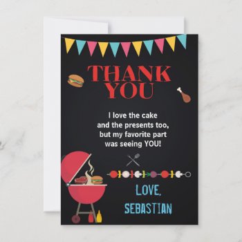 Bbq Thank You Card by NellysPrint at Zazzle