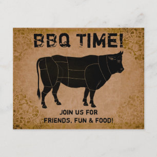 BBQ Time! (distressed vintage) Invitation