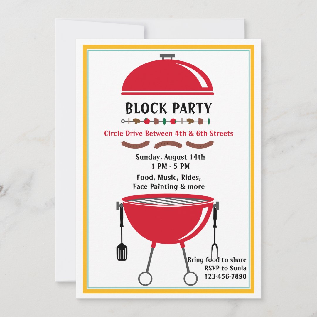 BBQ Time Invitation | Zazzle