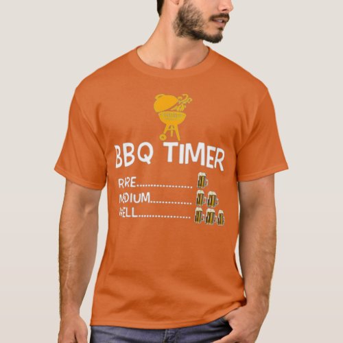 BBQ Timer Barbecue Funny BBQ T_Shirt