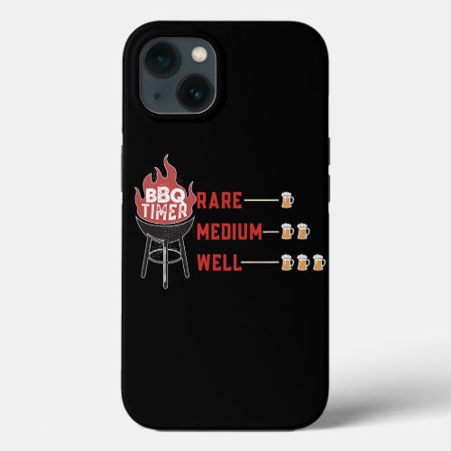 BBQ Timer Barbecue Funny Grill Grilling iPhone 13 Case