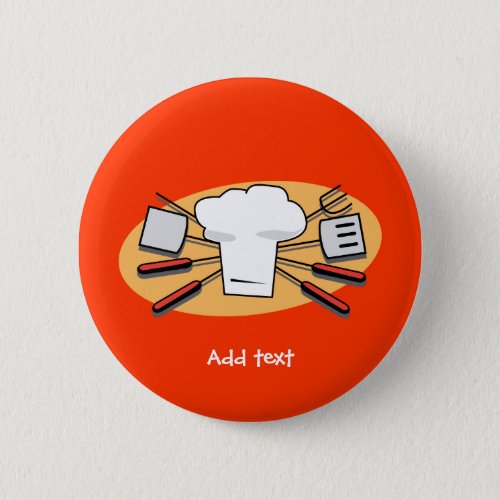 BBQ today pinback button template