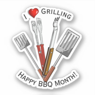 BBQ Tools Grilling Sticker