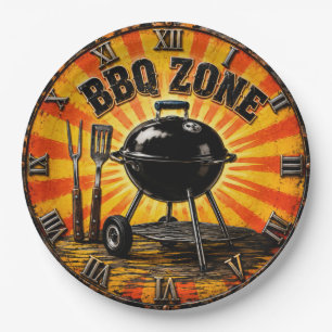 BBQ Zone Grill Master Outdoor Kitchen & Man Cave Paper Plates