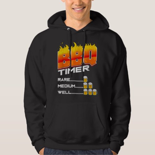 BBQimer Barbecue Lover Gift Grill Chef Barbecue Pa Hoodie