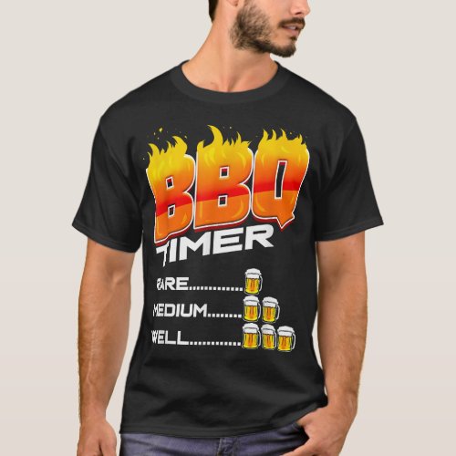 BBQimer Barbecue Lover Gift Grill Chef Barbecue Pa T_Shirt