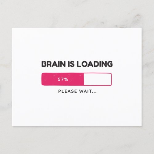 BBrain is loading please wait Postcard