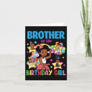 Bbrother Of Birthday Girl Gracie Birthday Dolls Gi Card