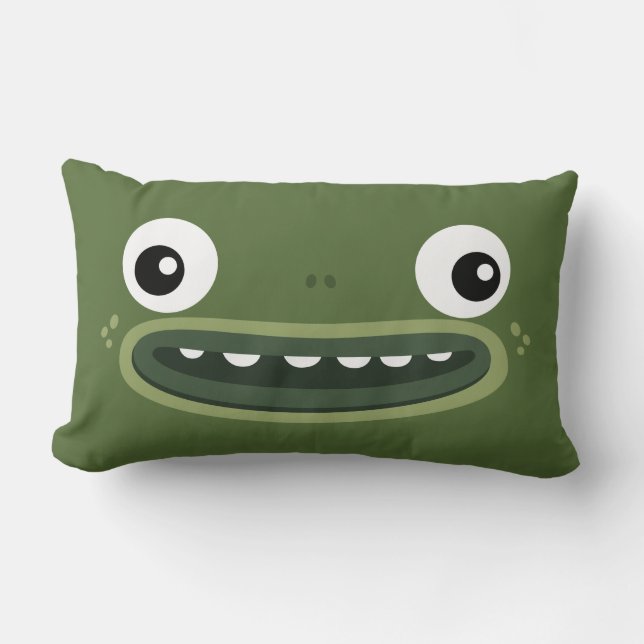 BBSS Frog Pillow (21"x13") (Front)