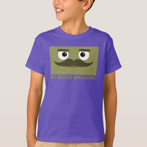BBSS Moustachios 1 Kids T_Shirt