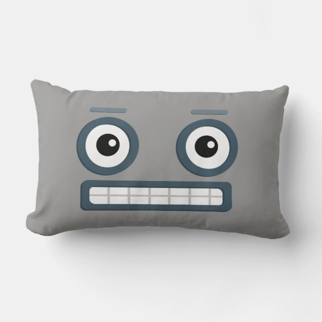 BBSS Robot Pillow (21"x13") (Front)
