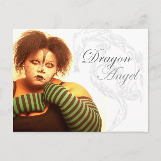 BBW Dragon Angel Postcard (Front)